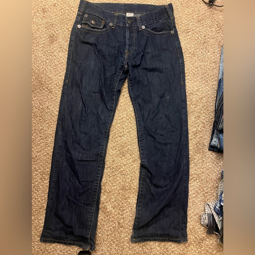 True religion jeans. Bottom were cut.